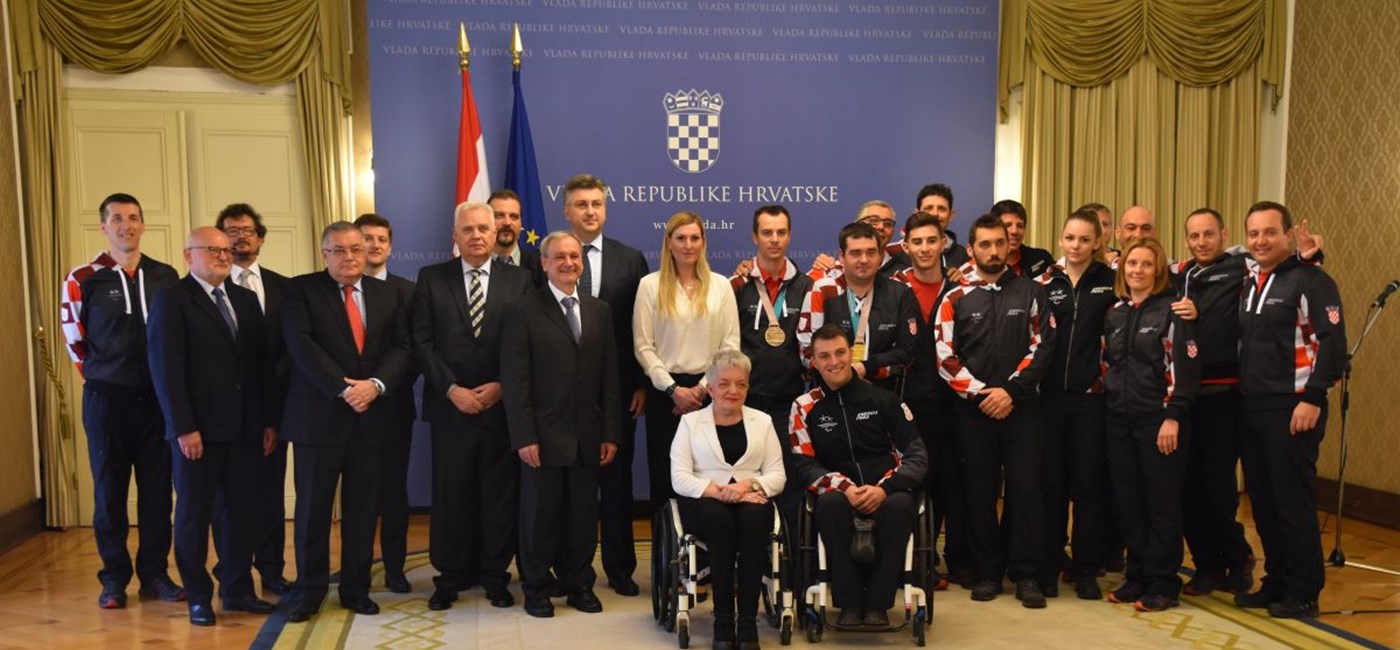 Predsjednik Vlade primio hrvatske paraolimpijce: Vlada će nastaviti podržavati hrvatski šport